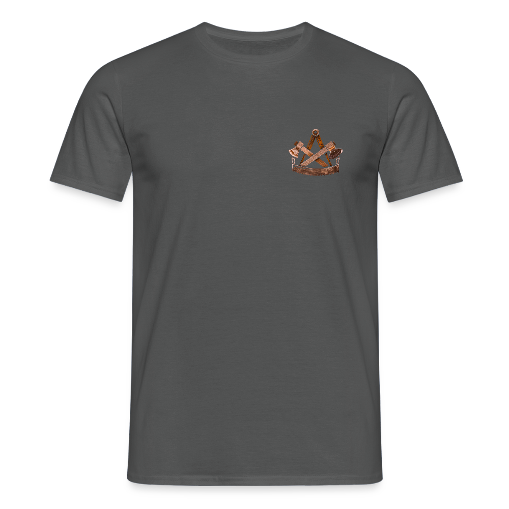 Unisex T-Shirt "Zimmermann" (beidseitig bedruckt) - Anthrazit