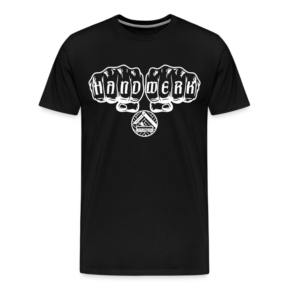 Männer Premium T-Shirt "Parkettleger" - Schwarz