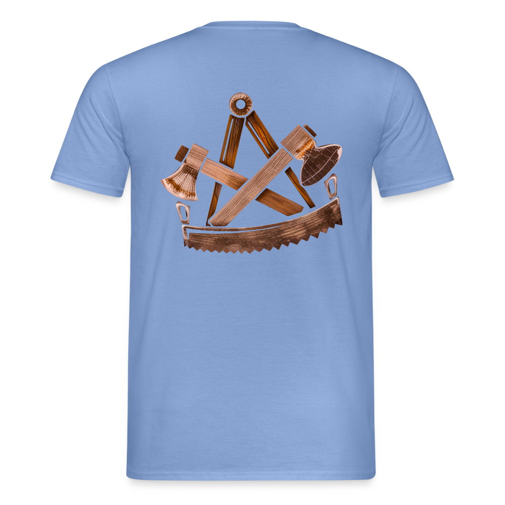 Unisex T-Shirt "Zimmermann" (beidseitig bedruckt) - carolina blue