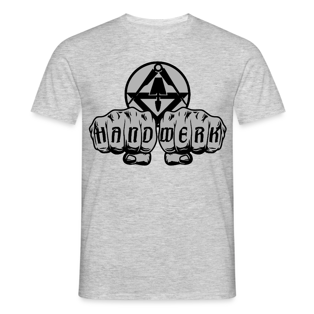 Unisex T-Shirt "Stuckateur" - Grau meliert