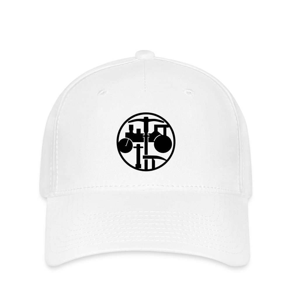 Flexfit Cap "Strassenbauer" Weiß Flexfit Cap