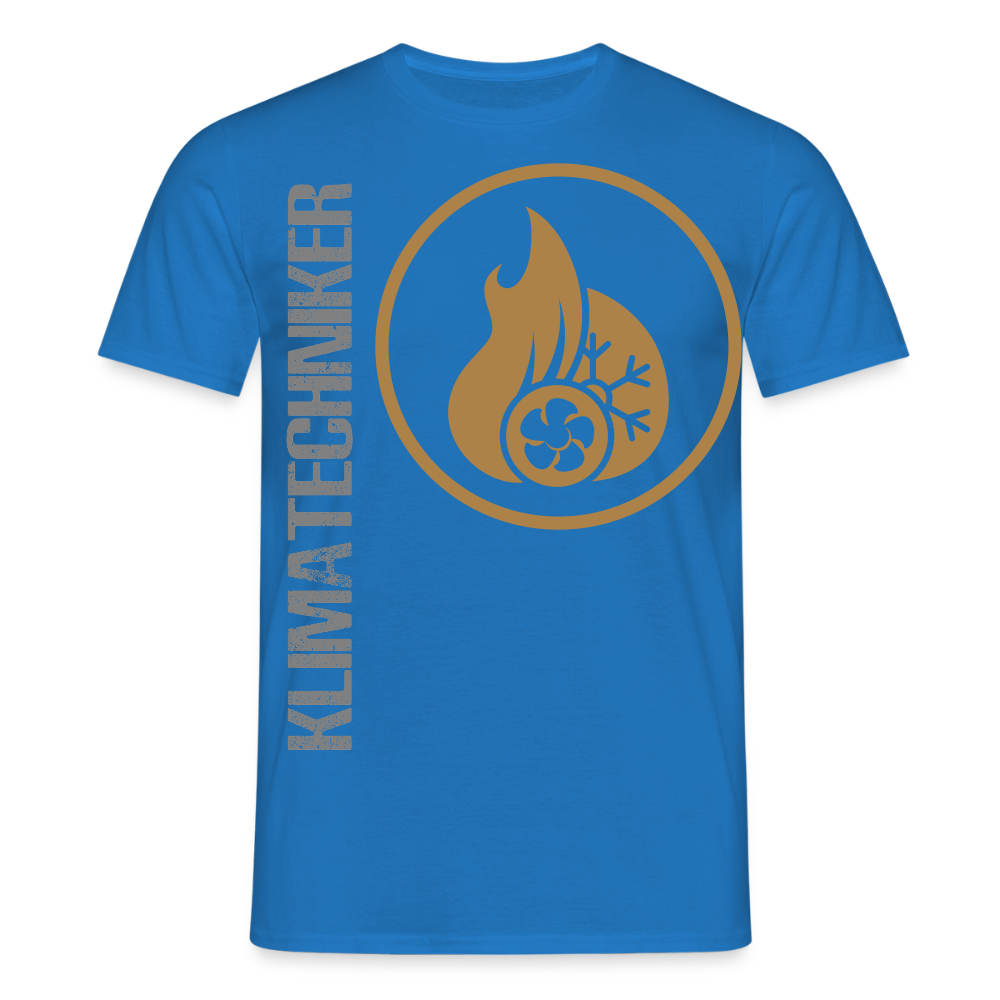 Unisex T-Shirt "Klimatechniker" Royalblau Männer T-Shirt