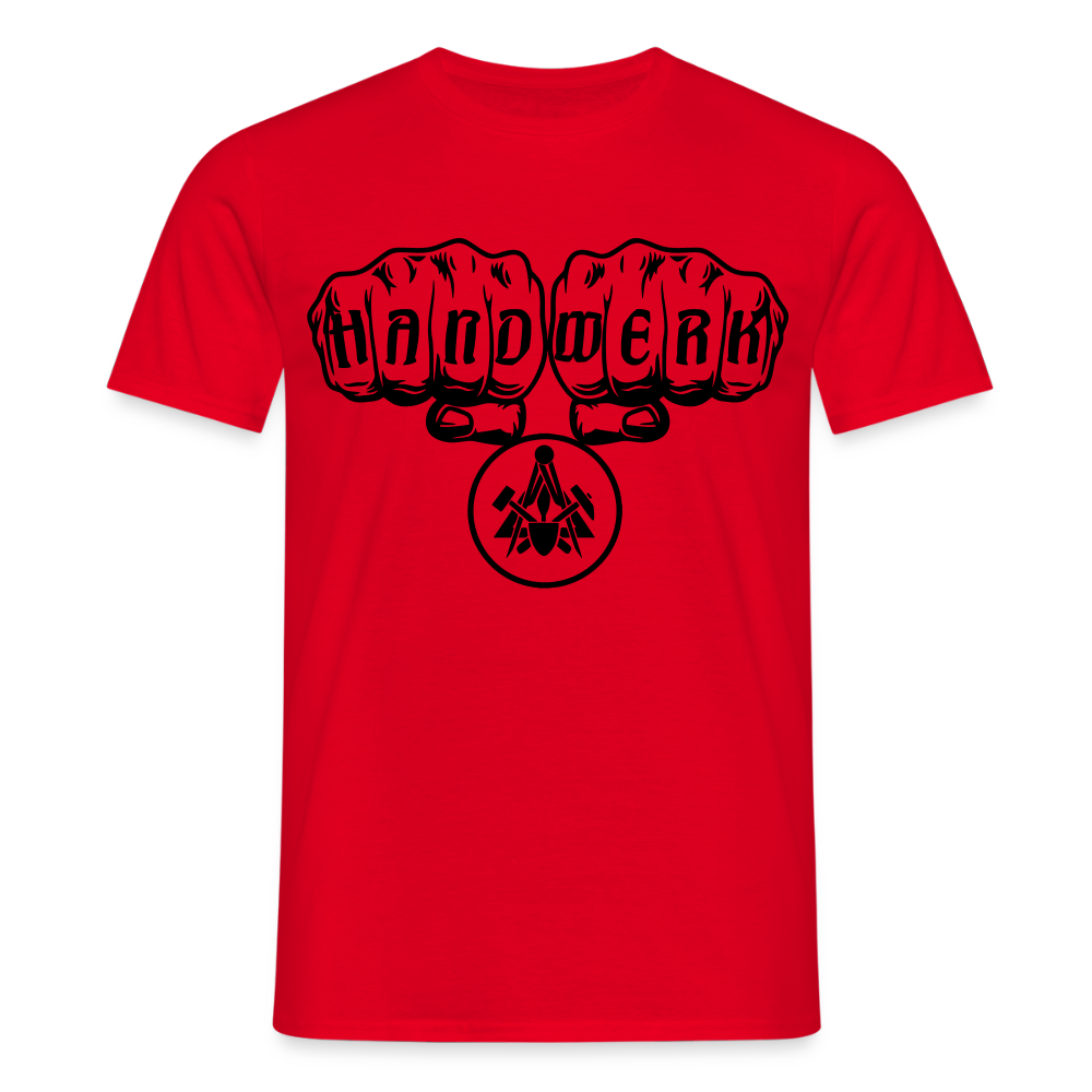 Unisex T-Shirt "Maurer" Rot Männer T-Shirt