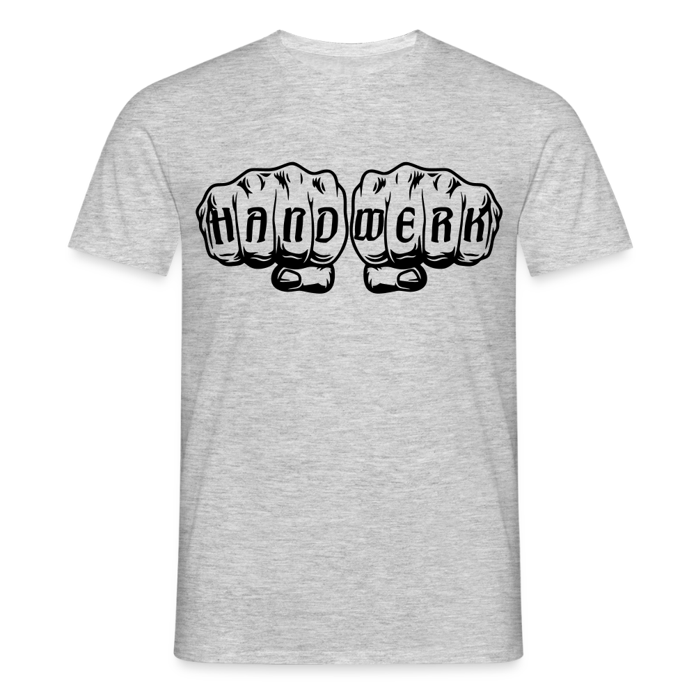 Unisex T-Shirt "Handwerk" Grau meliert Männer T-Shirt