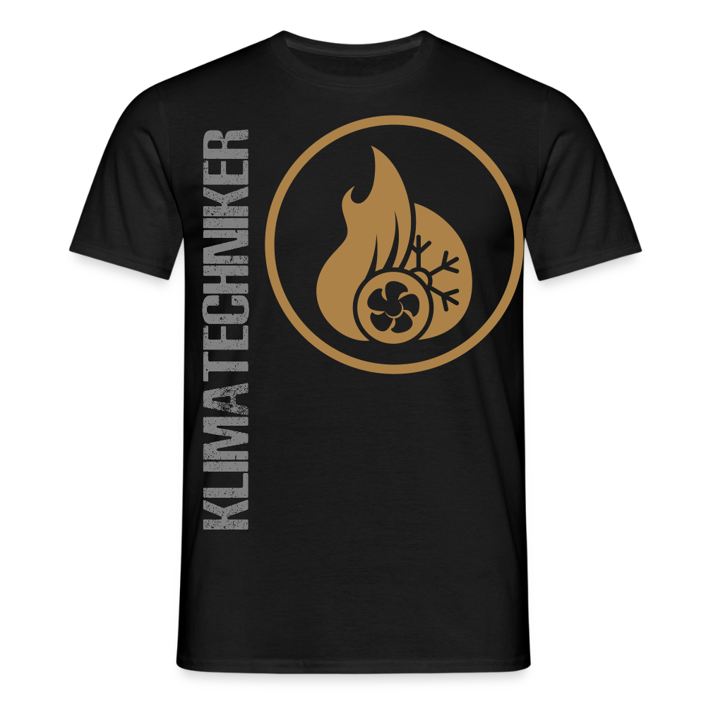 Unisex T-Shirt "Klimatechniker" Schwarz Männer T-Shirt