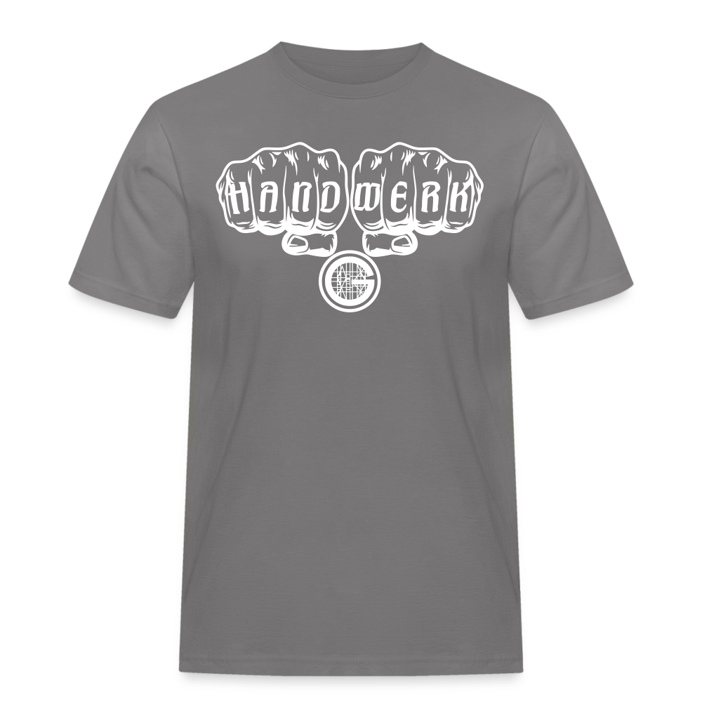 Männer Workwear T-Shirt "Gerüstbauer" - Grau