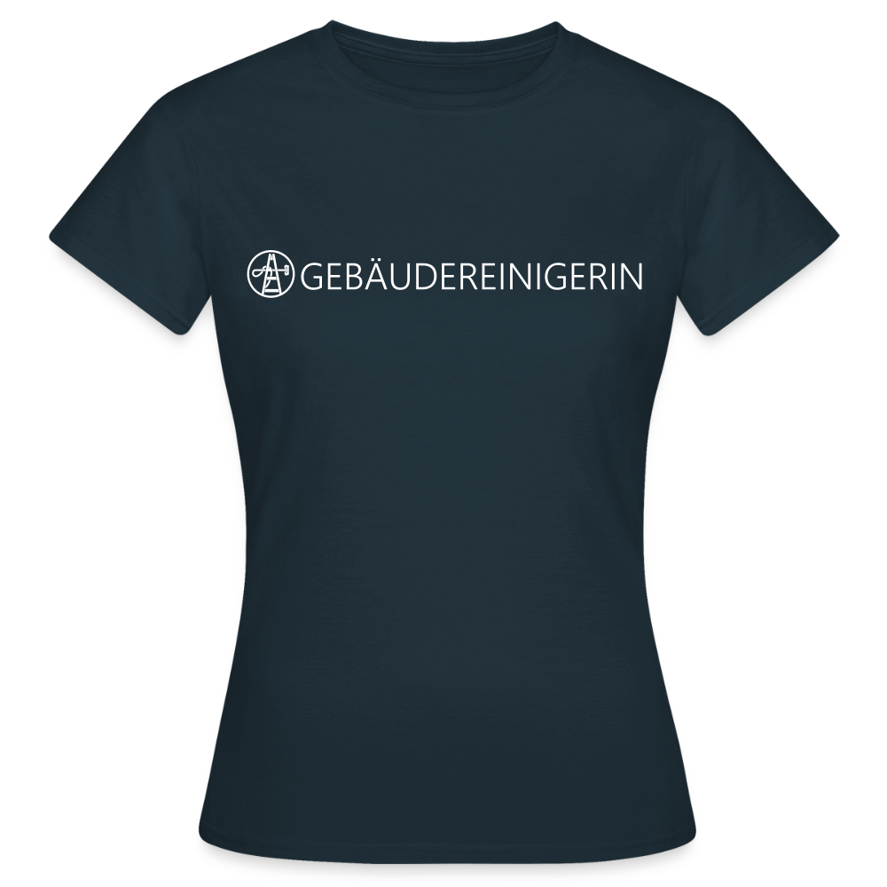Frauen T-Shirt "Gebäudereinigerin" - Navy
