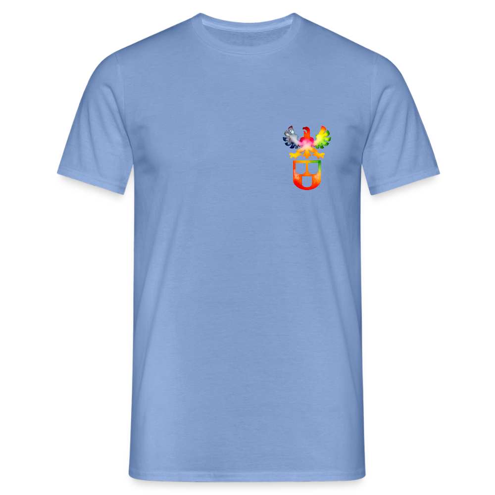 Unisex T-Shirt "Maler" (beidseitig bedruckt) - carolina blue