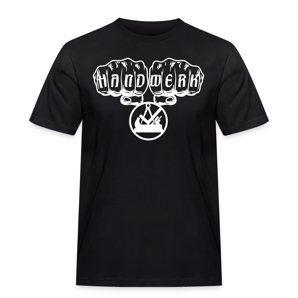 Männer Workwear T-Shirt "Schreiner/Tischler" - Schwarz