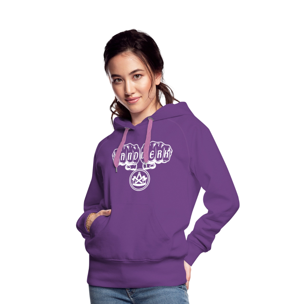 Frauen Premium Hoodie "Zimmermann" - Purple