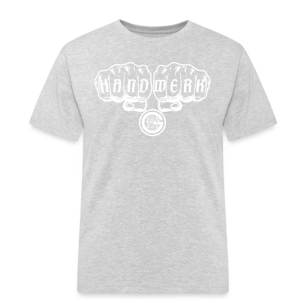 Männer Workwear T-Shirt "Gerüstbauer" - Grau meliert