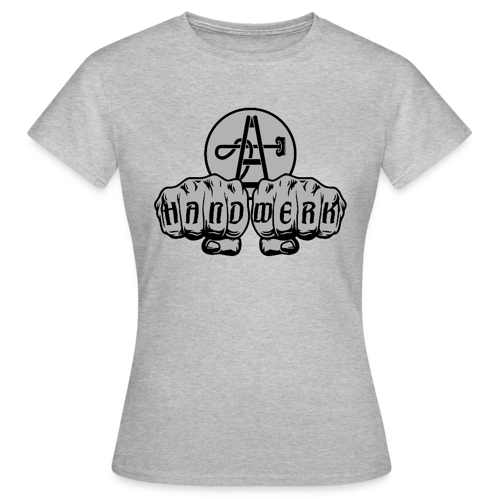 Frauen T-Shirt "Gebäudereiniger" - Grau meliert