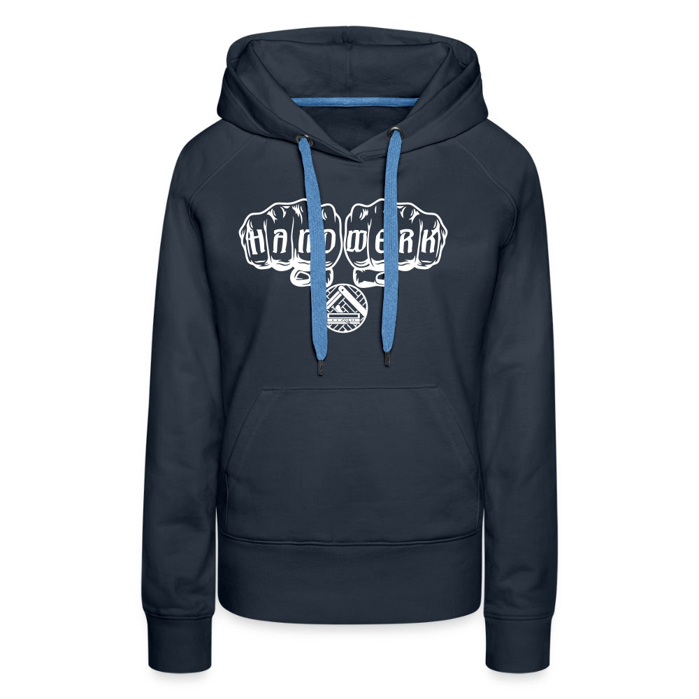 Frauen Premium Hoodie "Parkettleger" - Navy