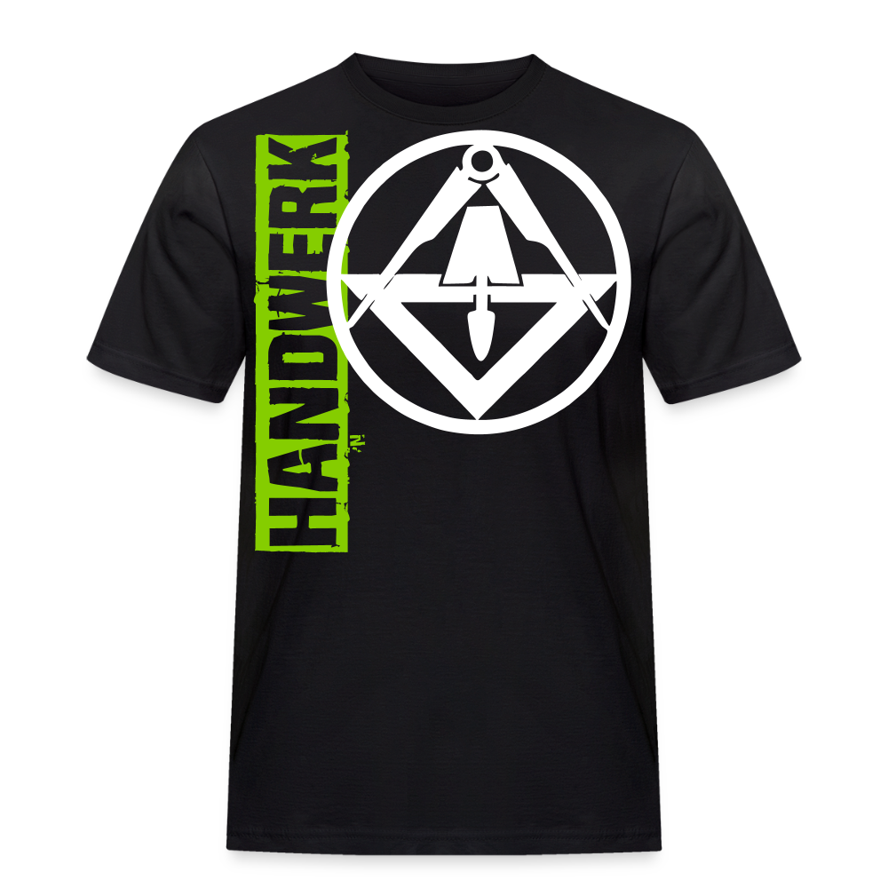 Unisex Workwear T-Shirt "Stuckateur" - Schwarz