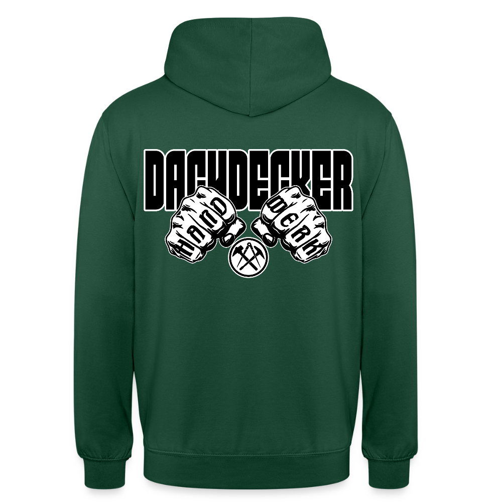 Unisex Hoodie "Dachdecker" Flaschengrün Unisex Hoodie