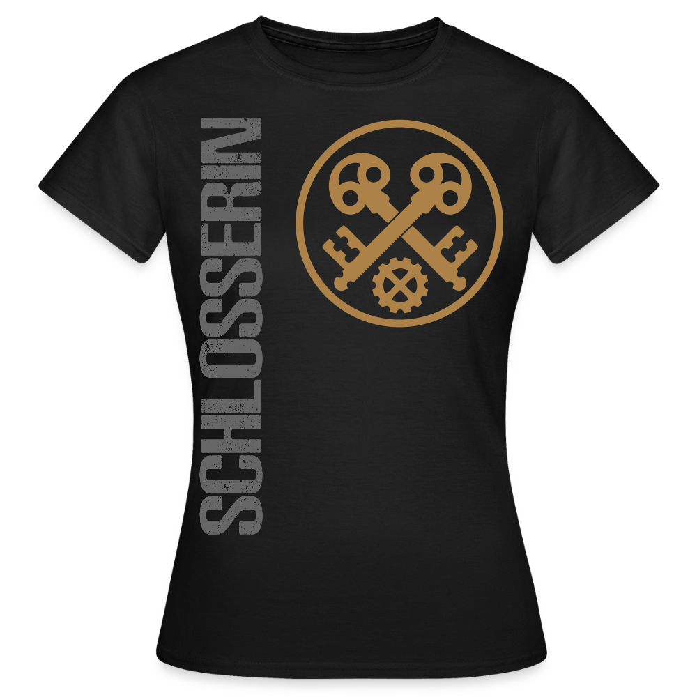 Frauen T-Shirt "Schlosserin" - Schwarz