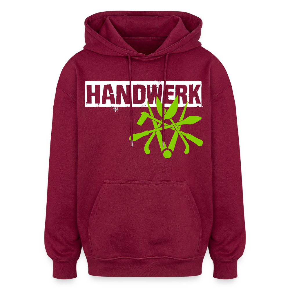 Oversized Unisex Hoodie "Spengler" - Burgunderrot