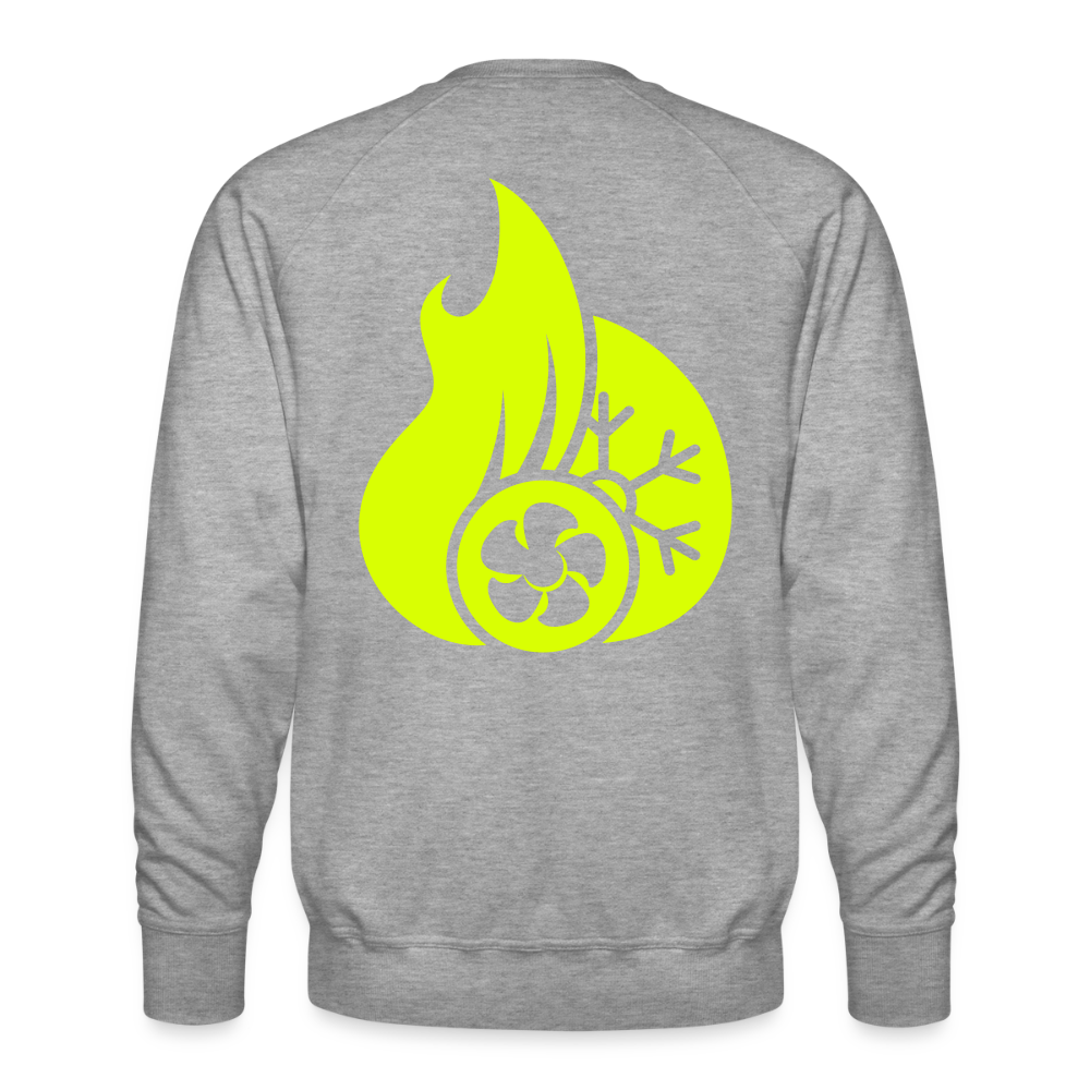 Unisex Premium Pullover "Klimatechniker" neongelb Männer Premium Pullover
