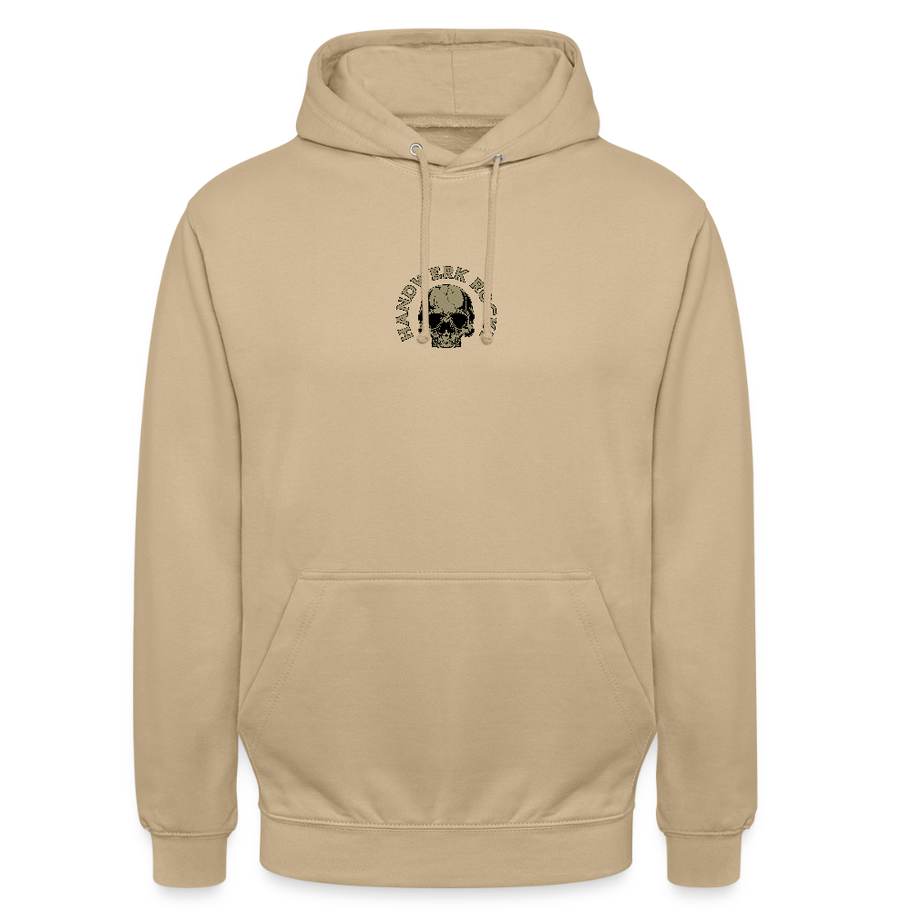 Unisex Hoodie "Handwerk-Rockt" (beidseitig bedruckt) - Beige