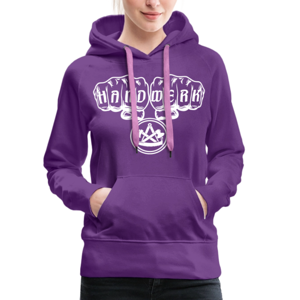 Frauen Premium Hoodie "Zimmermann" - Purple