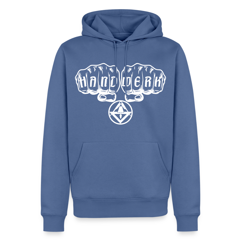 Männer Premium Hoodie "Stuckateur" - Taubenblau