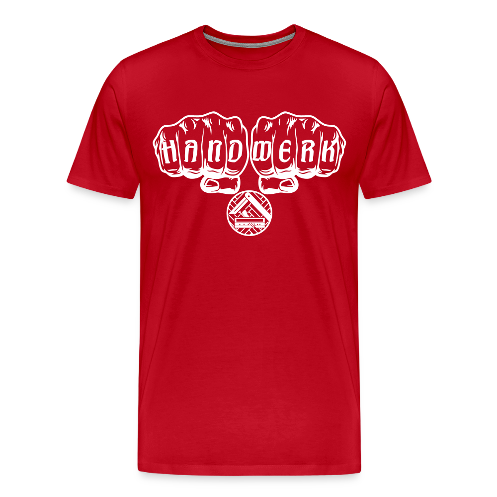 Männer Premium T-Shirt "Parkettleger" - Rot
