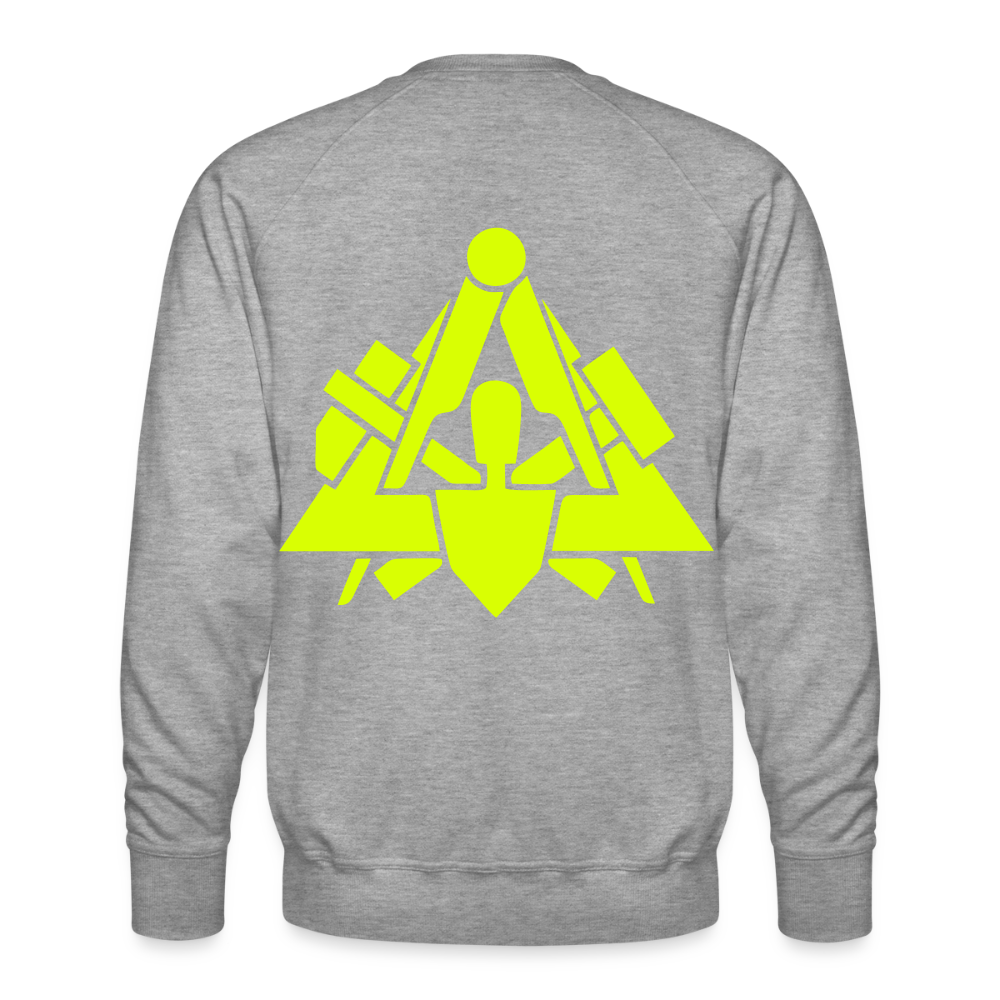 Unisex Premium Pullover "Maurer" neongelb Männer Premium Pullover