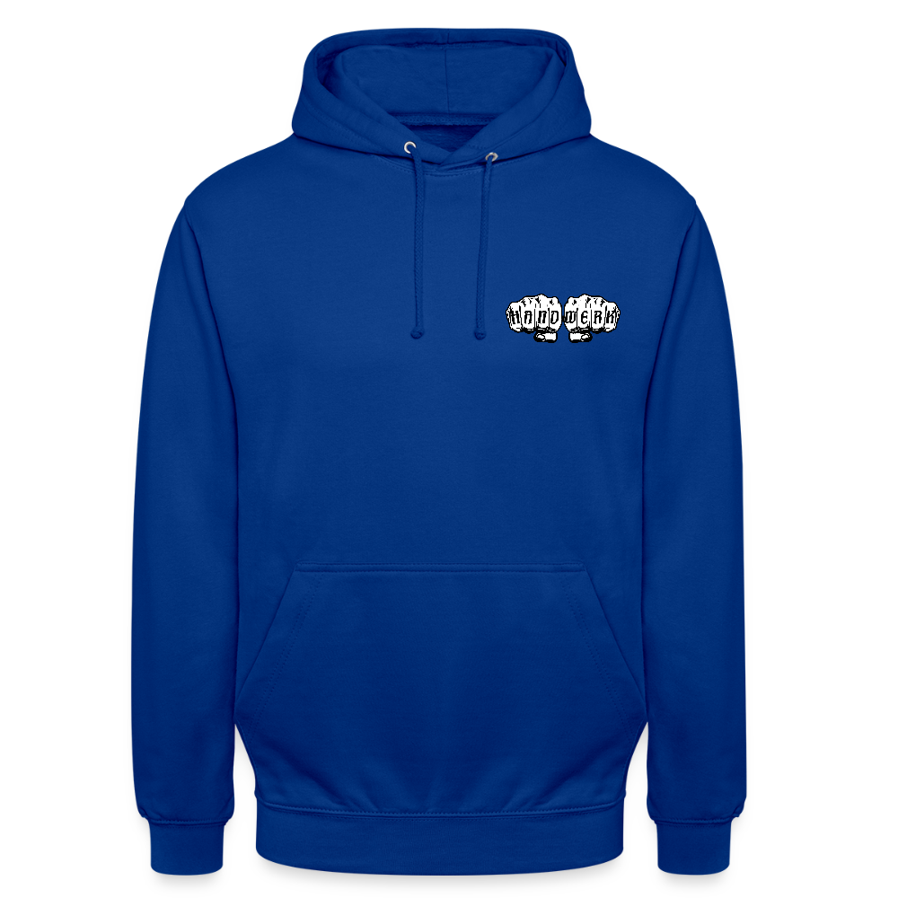 Unisex Hoodie "Heizungsbauer" (beidseitig bedruckt) - Royalblau
