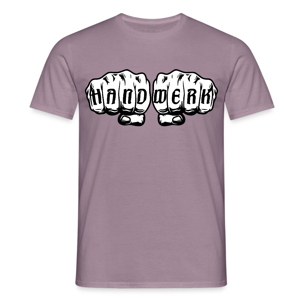 Unisex T-Shirt "Handwerk" Lilagrau Männer T-Shirt