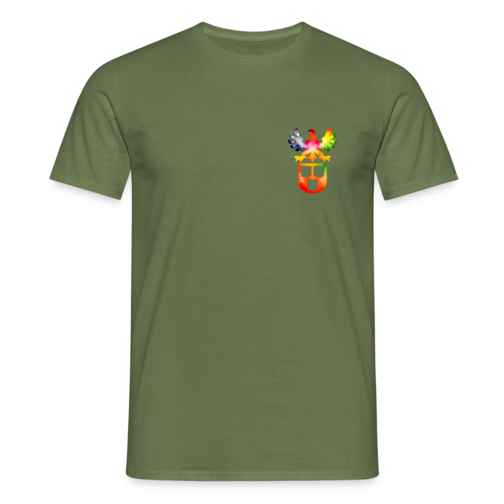 Unisex T-Shirt "Maler" (beidseitig bedruckt) - Militärgrün