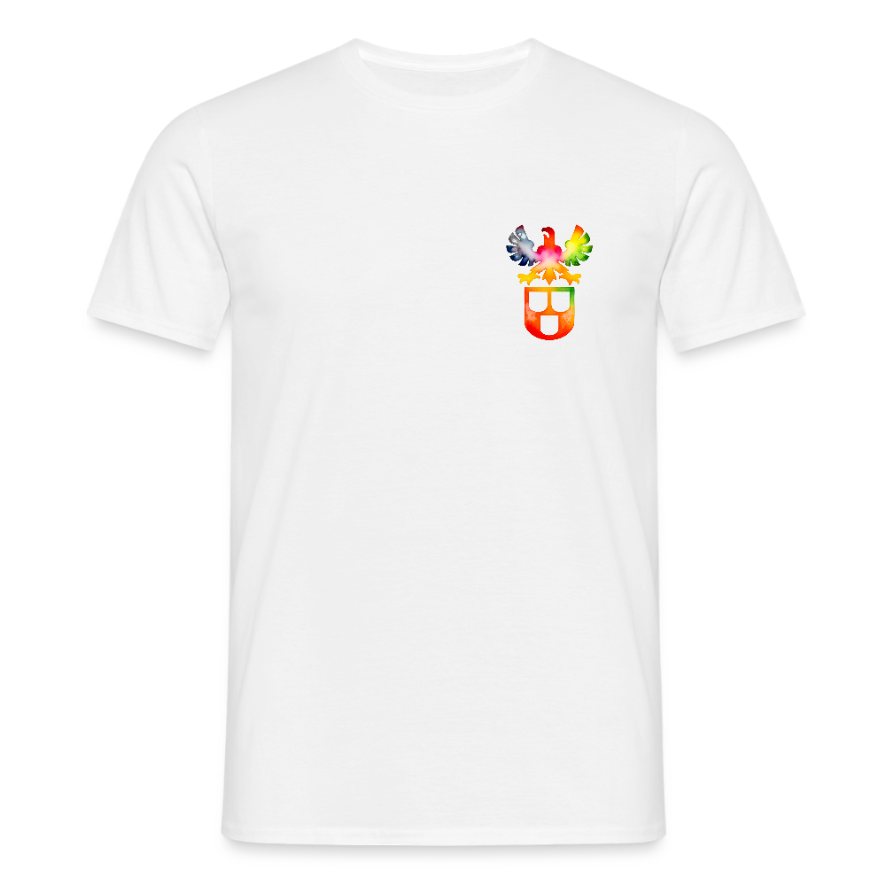 Unisex T-Shirt "Maler" (beidseitig bedruckt) - Weiß