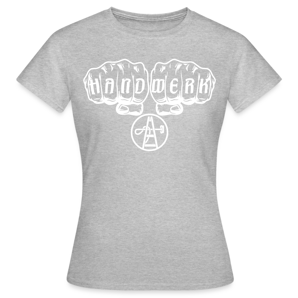 Frauen T-Shirt "Gebäudereiniger" - Grau meliert