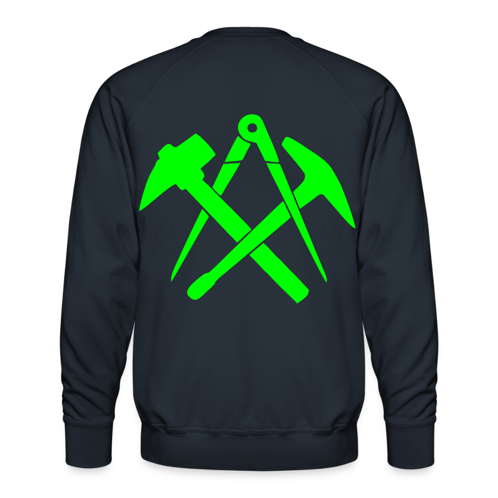 Unisex Premium Pullover "Dachdecker" neongrün Männer Premium Pullover