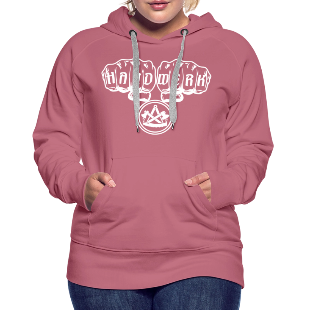 Frauen Premium Hoodie "Zimmermann" - Malve