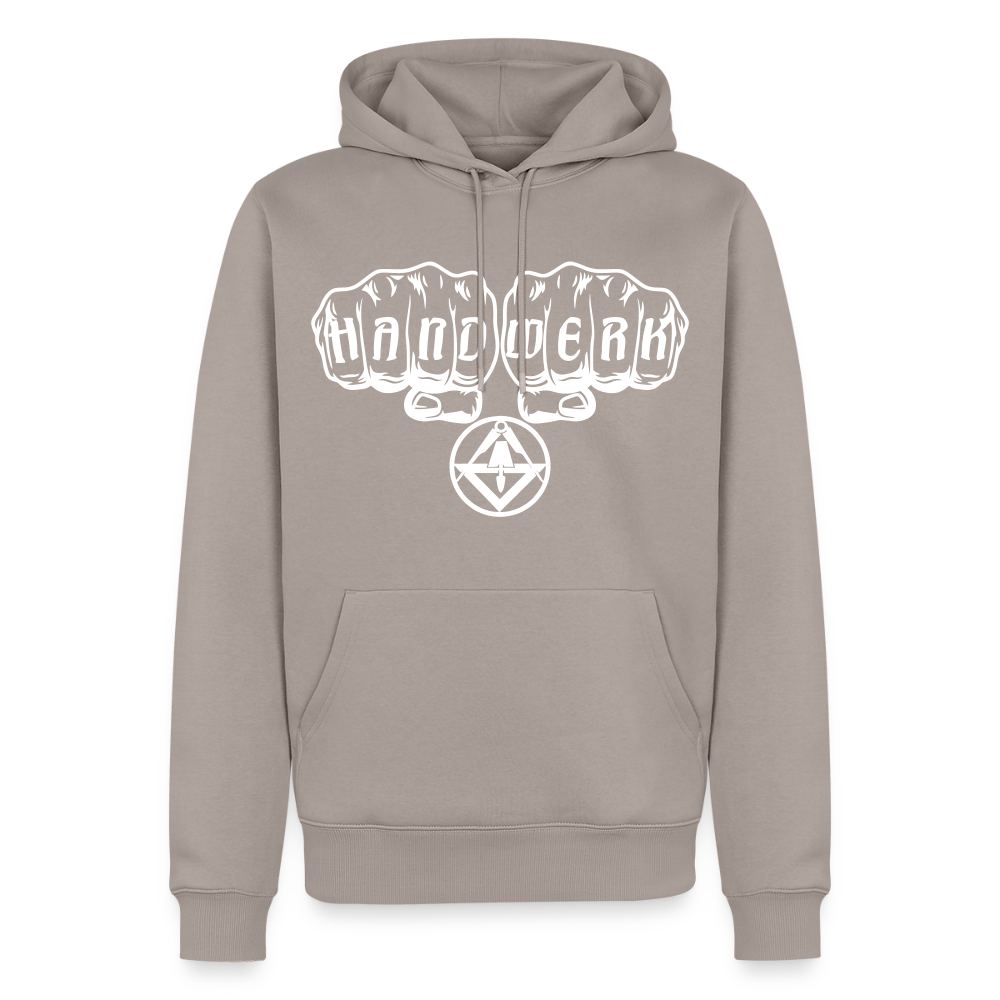 Männer Premium Hoodie "Stuckateur" - Taupe