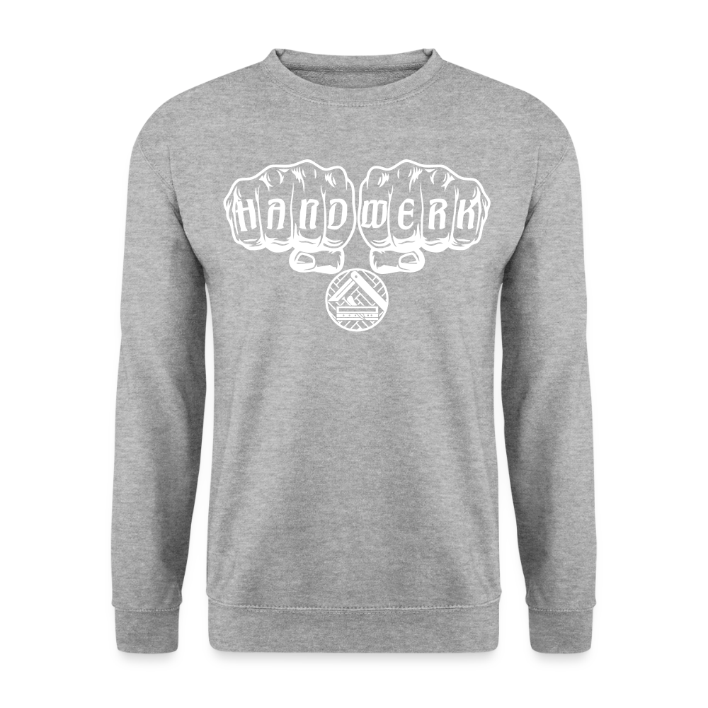 Unisex Pullover "Parkettleger" - Weißgrau meliert
