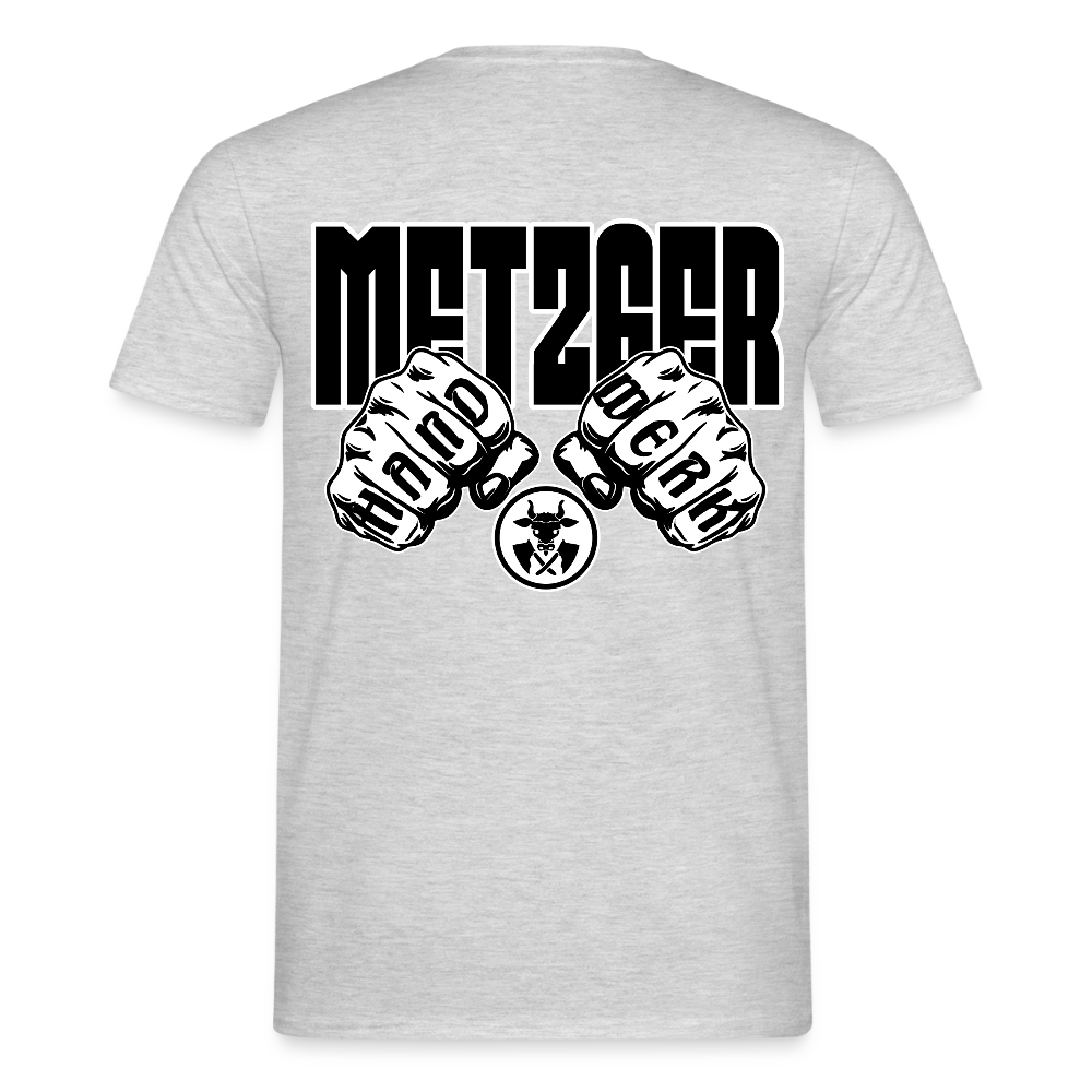 Unisex T-Shirt "Metzger" - Grau meliert