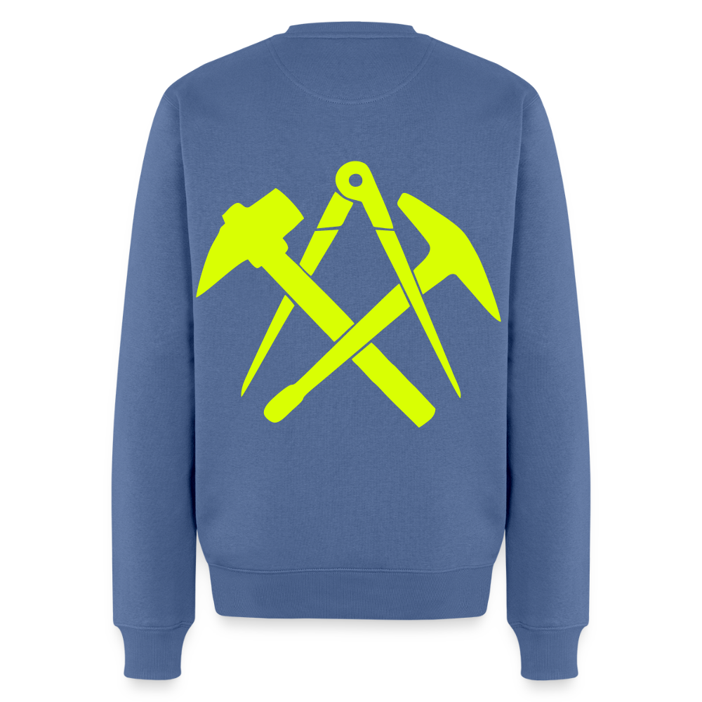 Unisex Premium Pullover "Dachdecker" neongelb Männer Premium Pullover