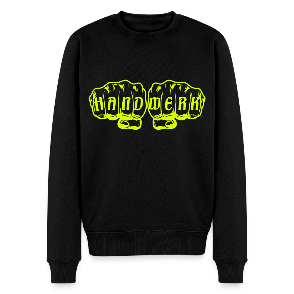 Unisex Premium Pullover "Klimatechniker" neongelb Schwarz Männer Premium Pullover