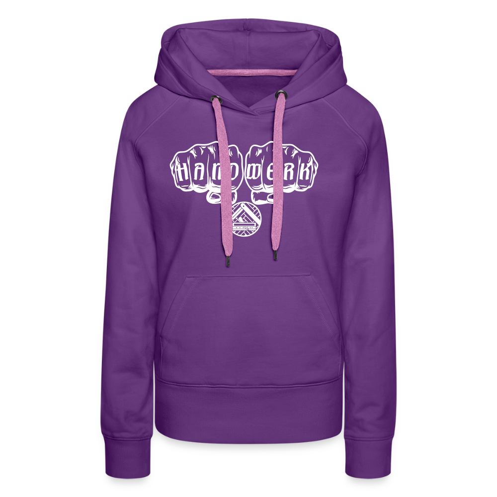Frauen Premium Hoodie "Parkettleger" - Purple