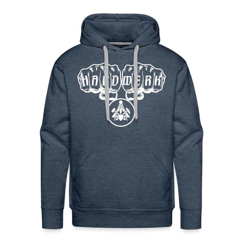 Männer Premium Hoodie "Maurer" - Jeansblau