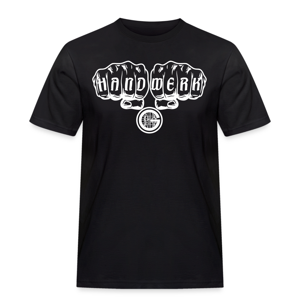 Männer Workwear T-Shirt "Gerüstbauer" - Schwarz