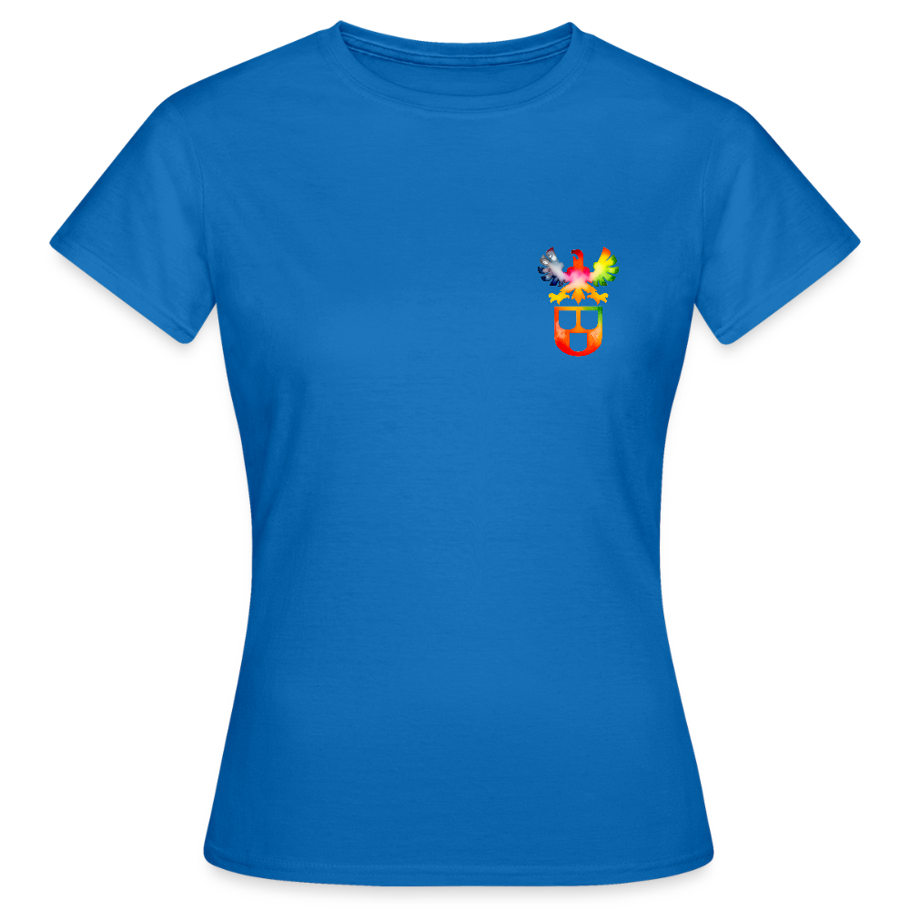 Frauen T-Shirt "Maler" (beidseitig bedruckt) - Royalblau