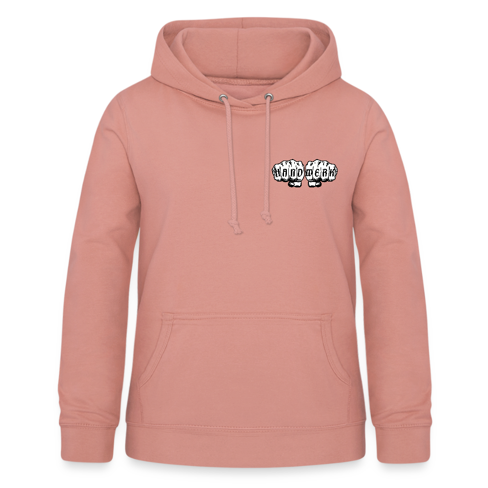 Frauen Hoodie "Gebäudereinigerin" (beidseitig bedruckt) - Altrosa