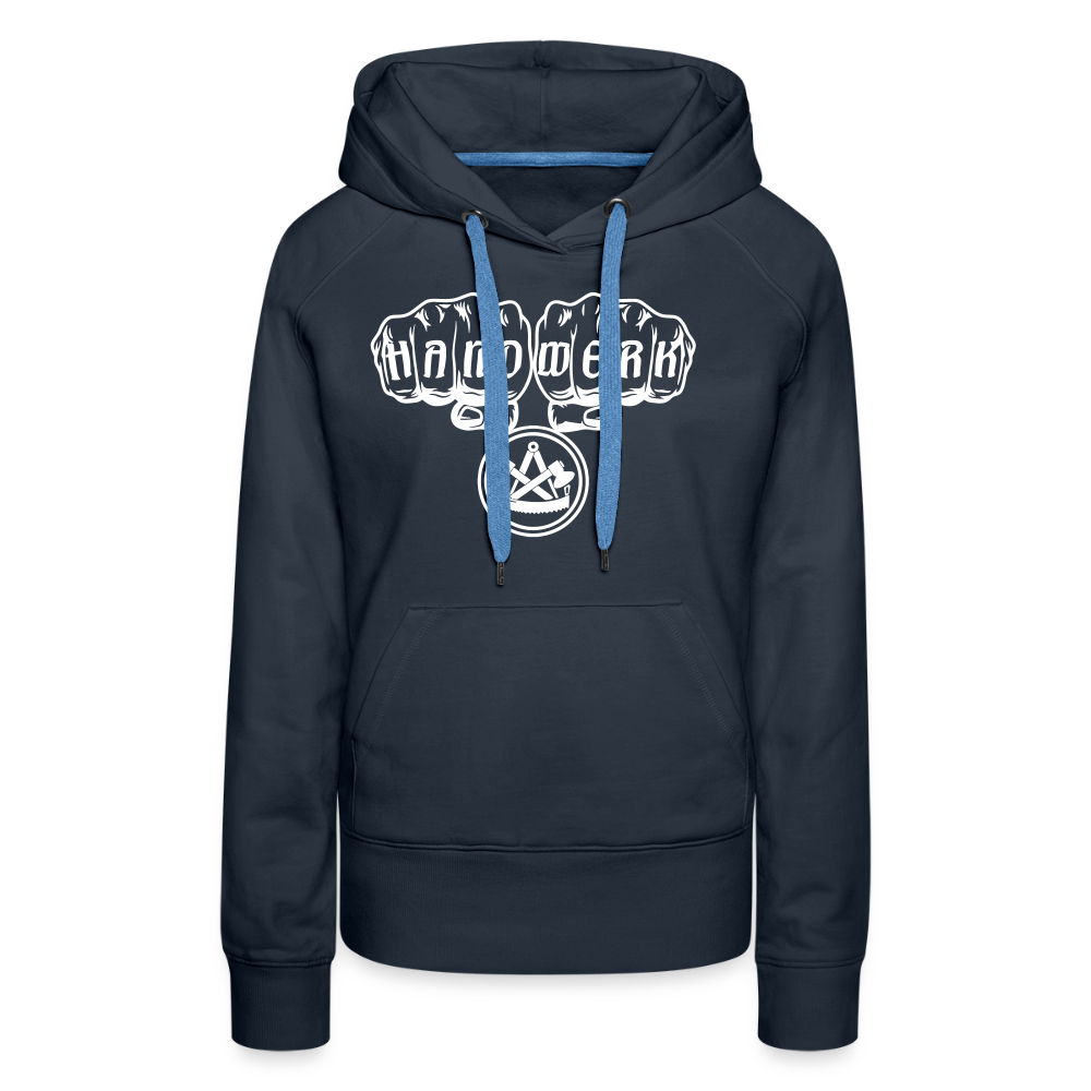Frauen Premium Hoodie "Zimmermann" - Navy