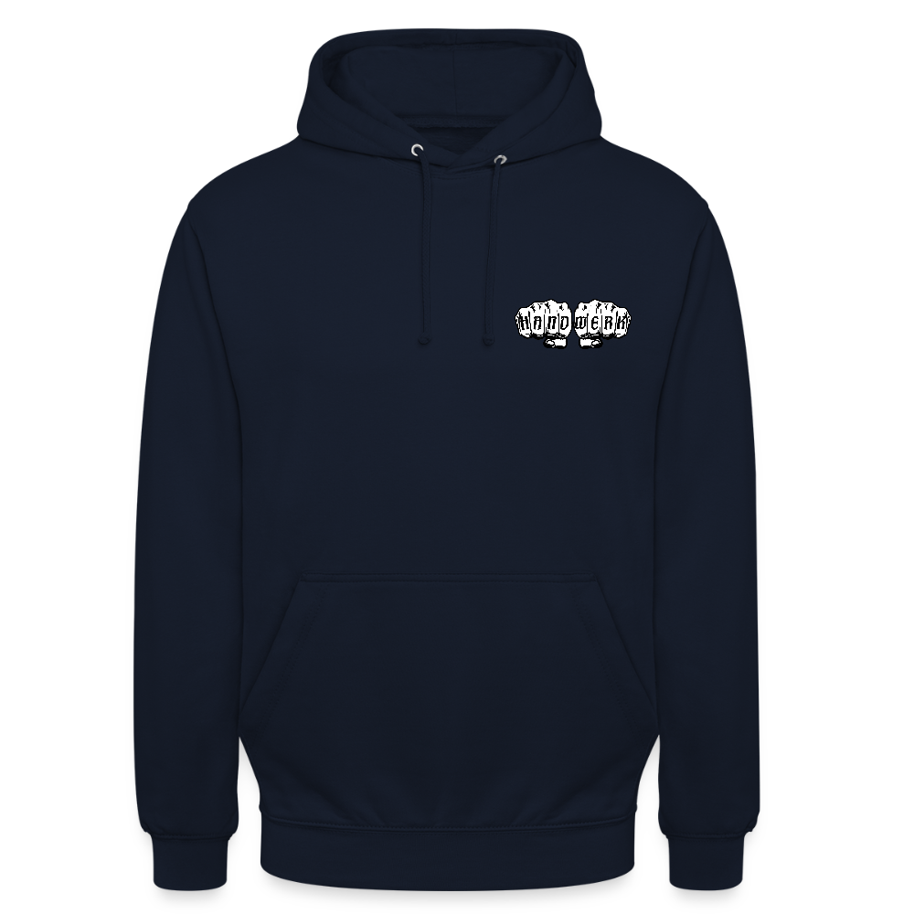 Unisex Hoodie "Heizungsbauer" (beidseitig bedruckt) - Navy