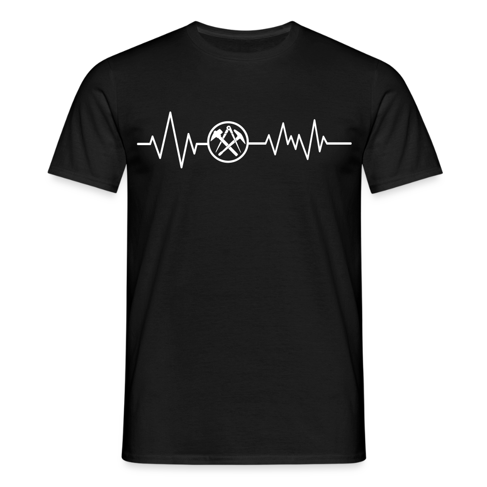 Unisex T-Shirt "Dachdecker" Schwarz Männer T-Shirt