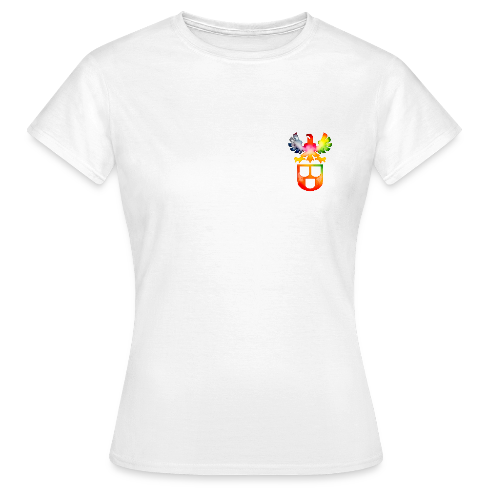 Frauen T-Shirt "Maler" (beidseitig bedruckt) - Weiß