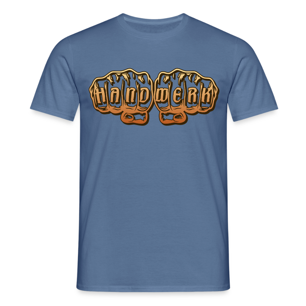 Unisex T-Shirt "Handwerk" Taubenblau Männer T-Shirt
