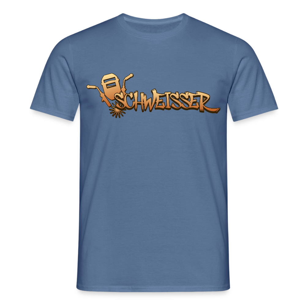 Unisex T-Shirt "Schweisser" - Taubenblau